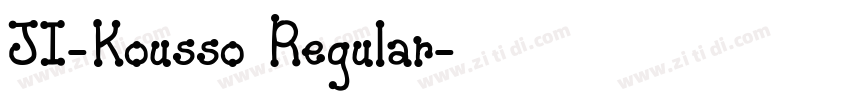 JI-Kousso Regular字体转换